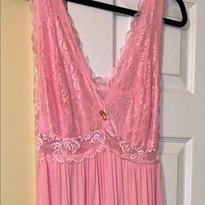 Plus Size Pink Night Gown